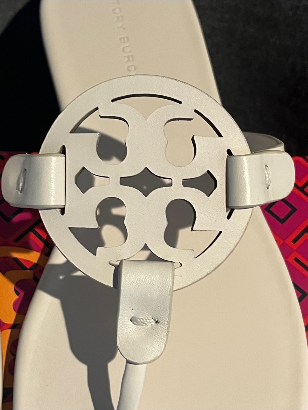 Tory Burch Women’s Miller Sandals New Ivory Size 7 US Leather - Picture 4 of 15